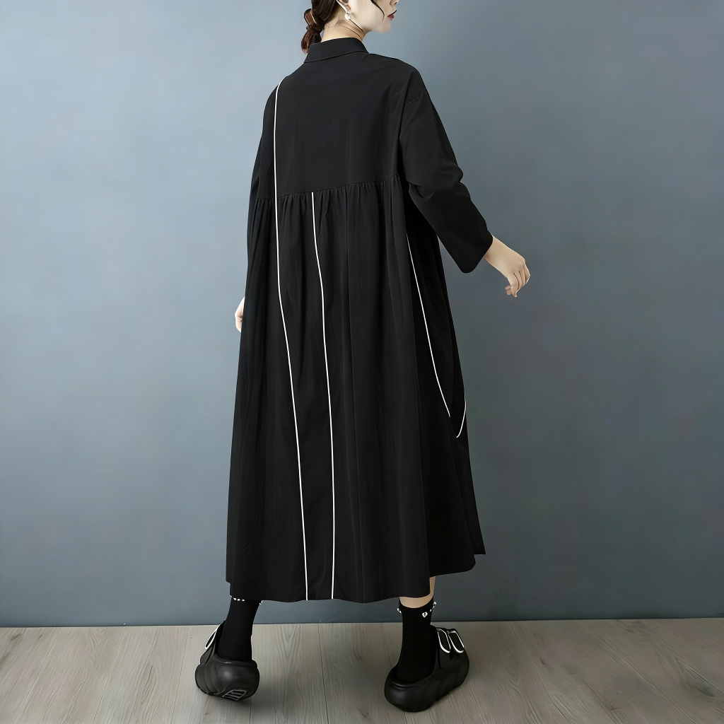 SuperAen, Koleksi Musim Semi d - Korean Style A Line Shirt Dress ulasan dan harga