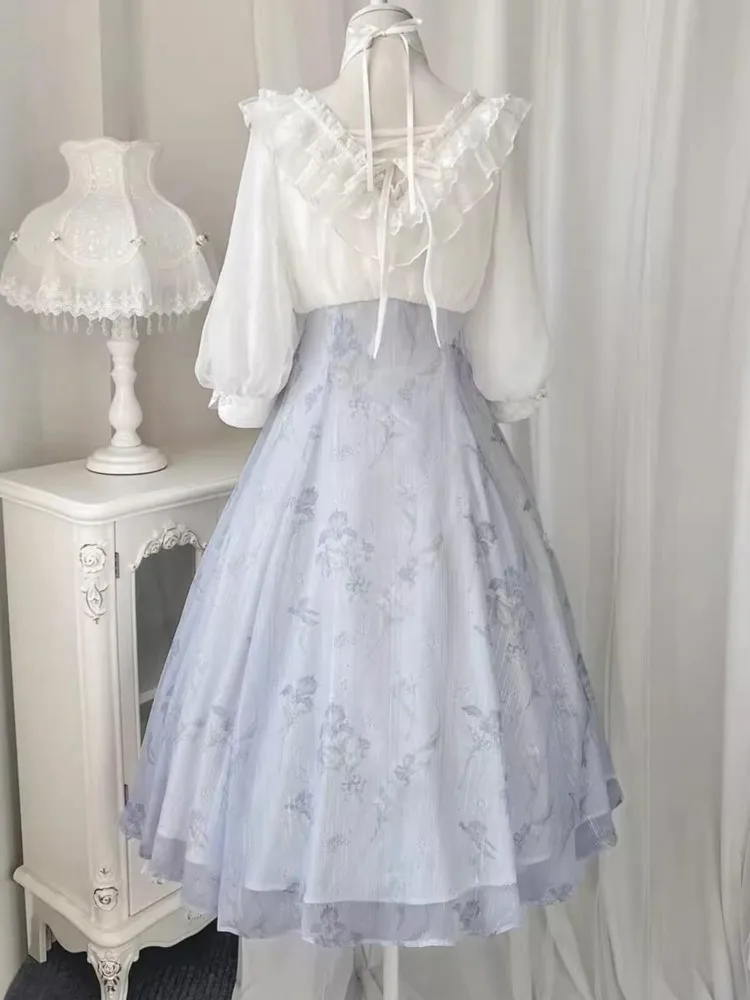 Gaun Midi Floral Vintage Pranc - French Vintage Floral Midi Dress ulasan dan harga