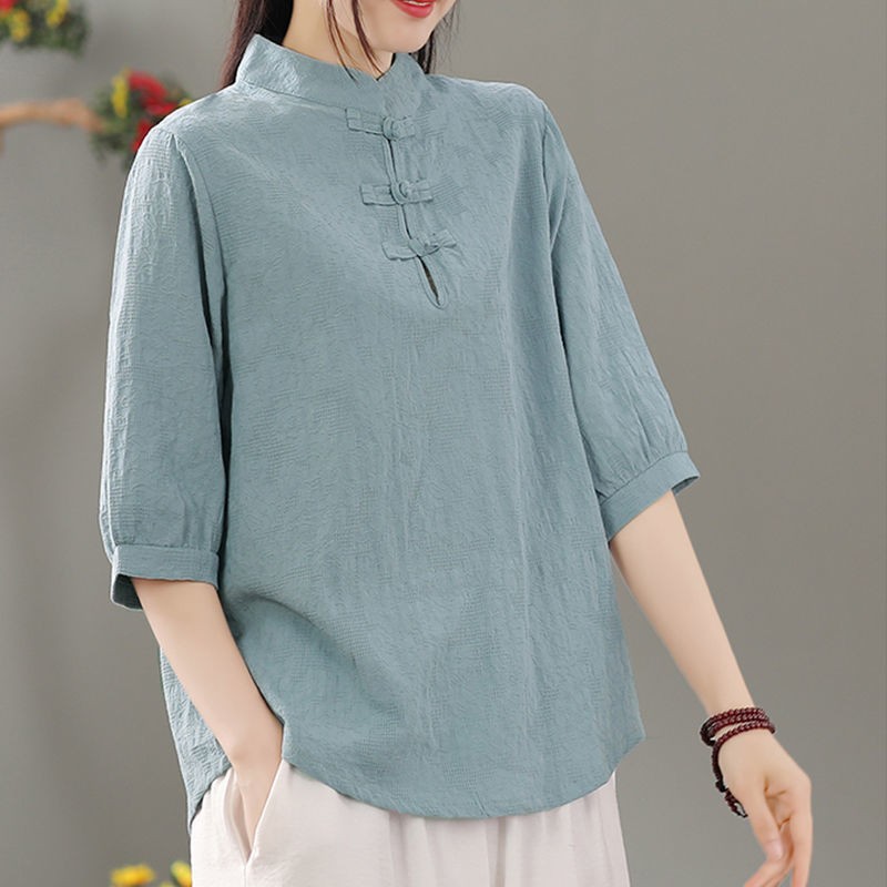 Blus model pullover dengan ker - Blouses ulasan dan harga