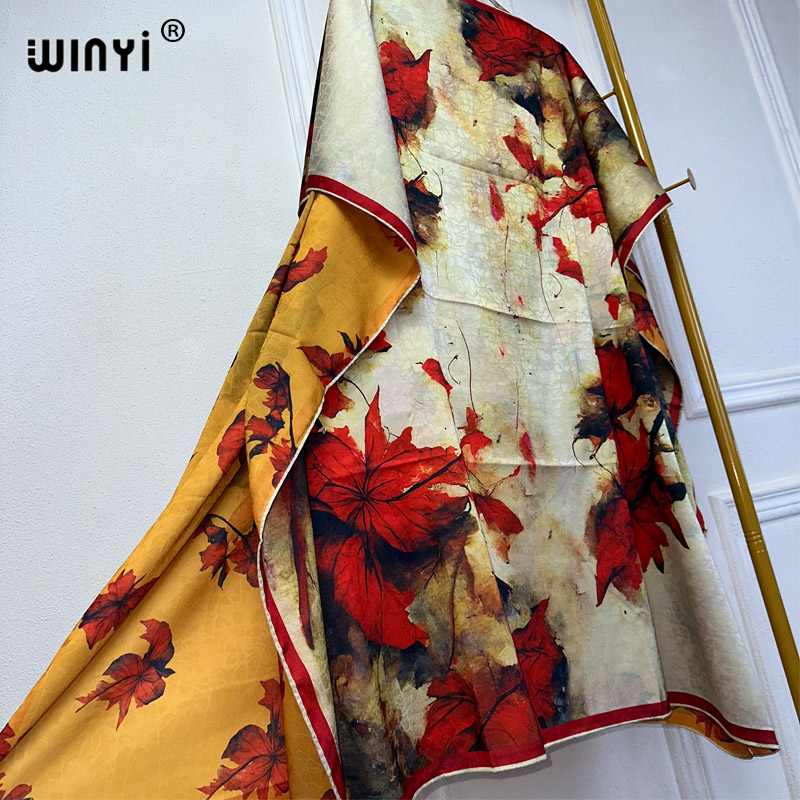 WINYI gaun pantai kualitas tin - Boho Summer Beach Maxi Dress ulasan dan harga