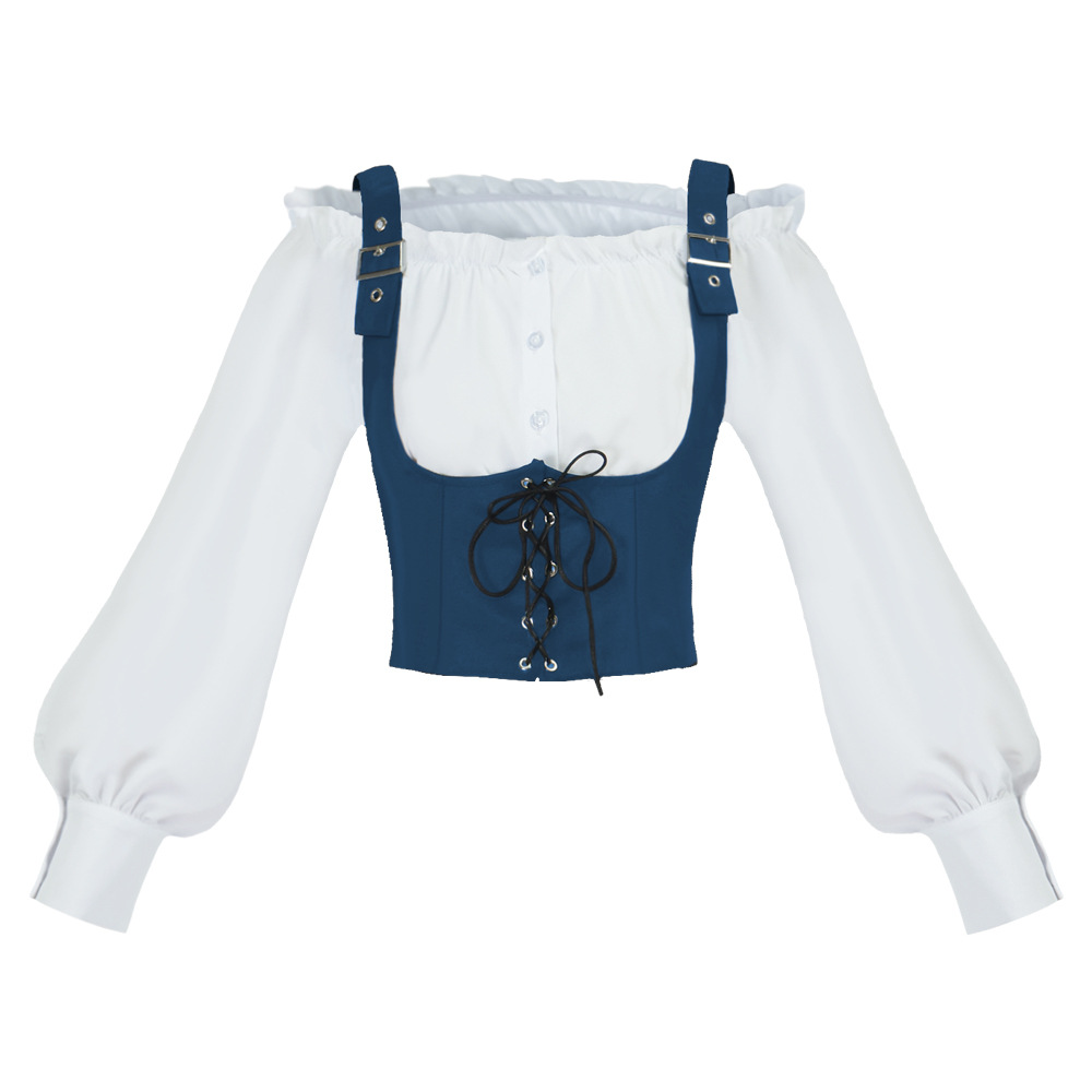 Blus wanita bergaya retro Bara - Blouses ulasan dan harga